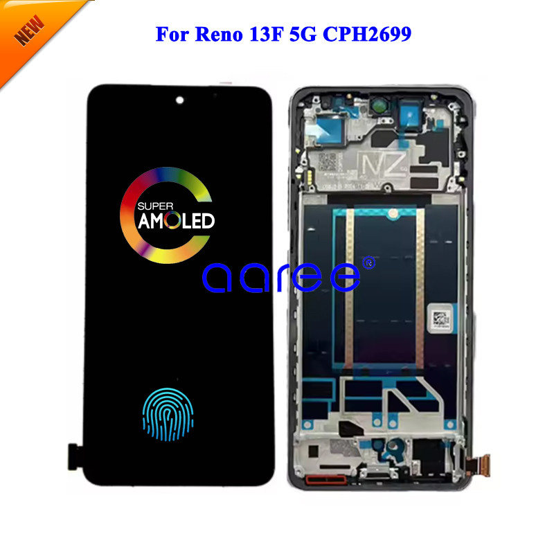 New AMOLED LCD Screen For Oppo Reno 13F 5G LCD For Oppo Reno 13F 5G CPH2699 LCD Screen Touch