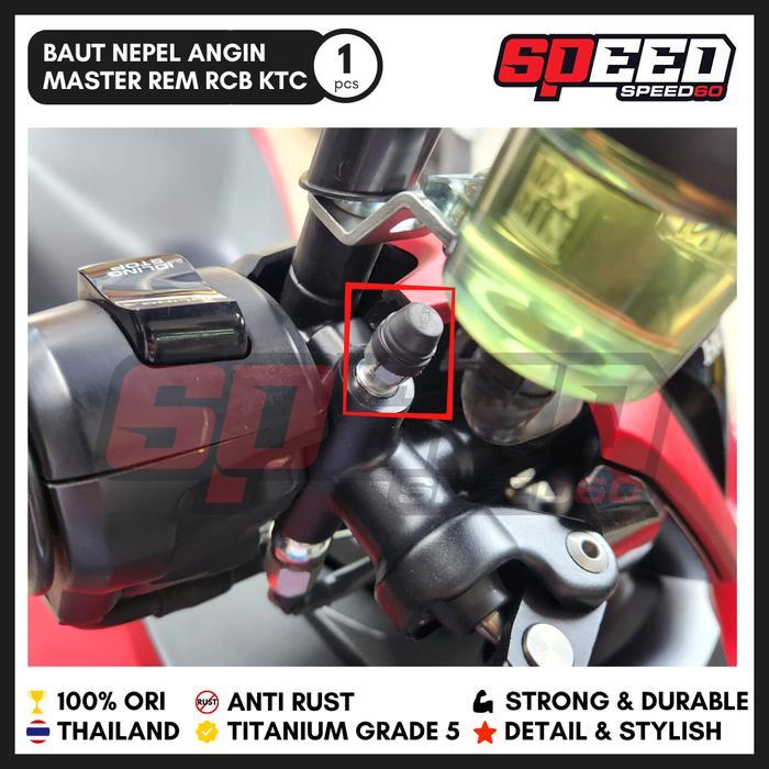 Baut Titanium Nepel Angin Master Rem Rcb Ktc Grade 5 King Nut