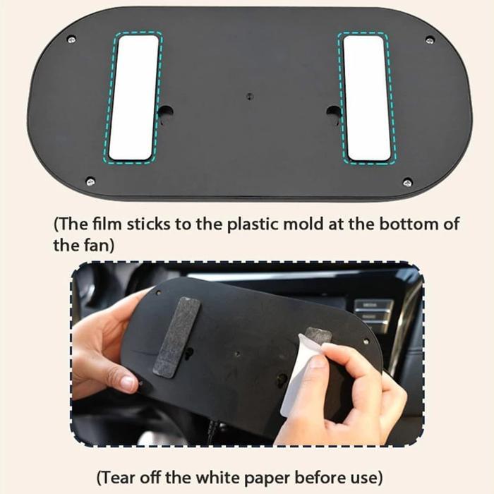 Kipas Angin Mobil / Tornado Double Fan Usb Car Cooling Fleco F-2021 - Kipas Mobil 12 Volt (2 Kipas +