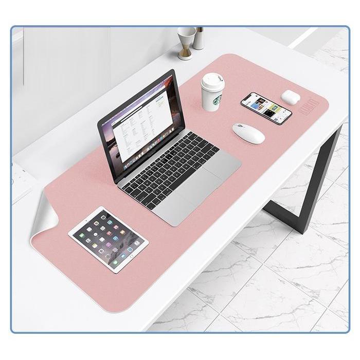 Triple W 120X60Cm Leather Mousepad Desk Mat Mouse Pad Double Side