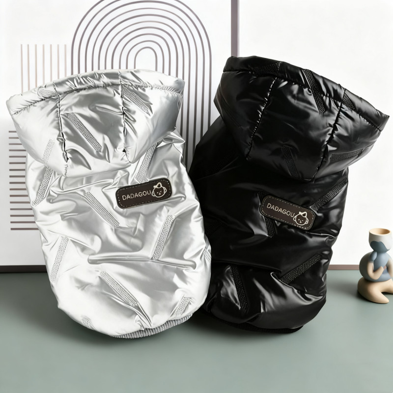 Fashion Dog Jacket Coat Winter Warm Dog Clothes Waterproof Puppy Hoodies Coat Soft Padded Cat Down