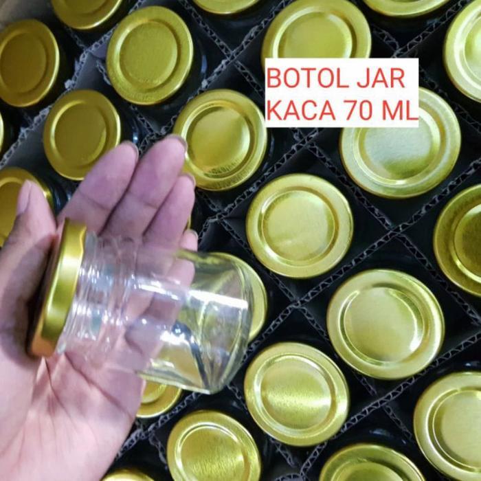 070 ml botol silinder kaca / Botol kaca jar 70 ml / Botol Silinder 70