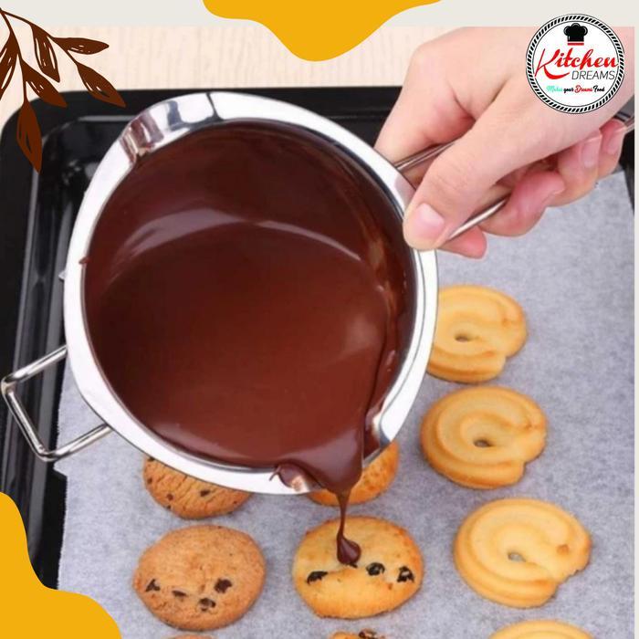 PANCI COKLAT LELEH/POT STEAM CHOCOLATE STAINLESS