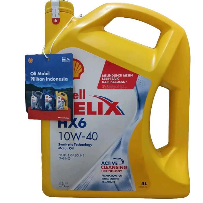 Oli Mobil Shell helix hk6 10W-40 4LITER
