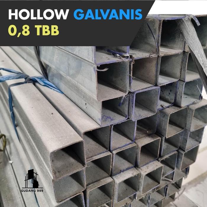 HOLLOW 4x4 0,8 mm / HOLO / RANGKA HOLLOW GYPSUM / HOLLOW GALVANIS POLOS Gratis Ongkir