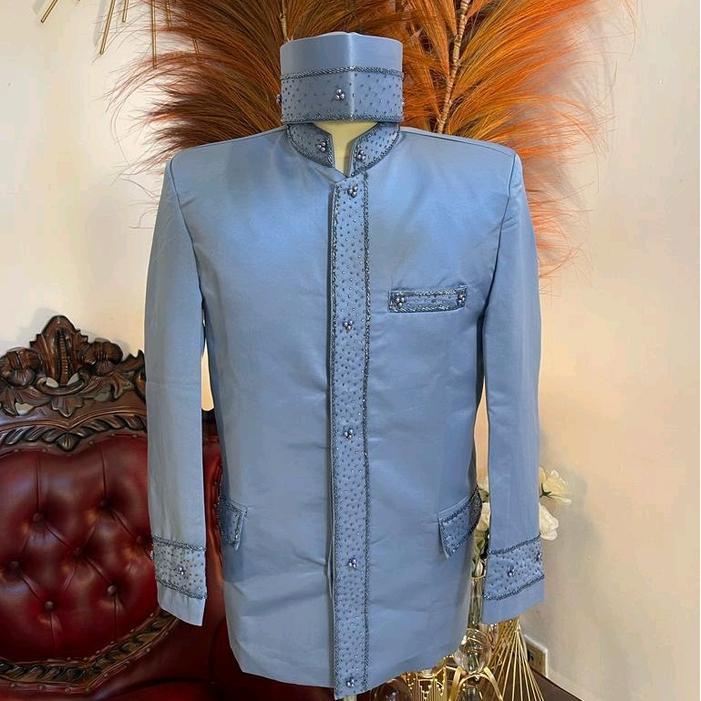 Beskap Bapak Besan Basofi Bapak Pengantin Polos Pria Beskap Among Polos Dewasa