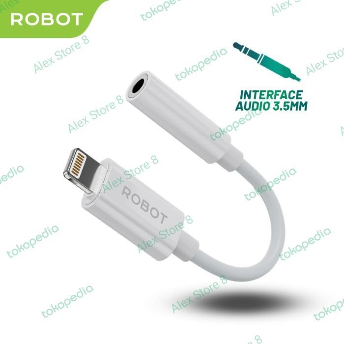 Converter Iphone Robot Rul03 Adapter Lightning To Jack 3.5Mm Headset