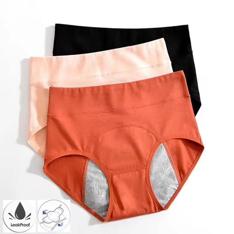 Panties For Menstruation Cotton Menstrual Panties High Waist Period Underwear Culotte Menstruelle