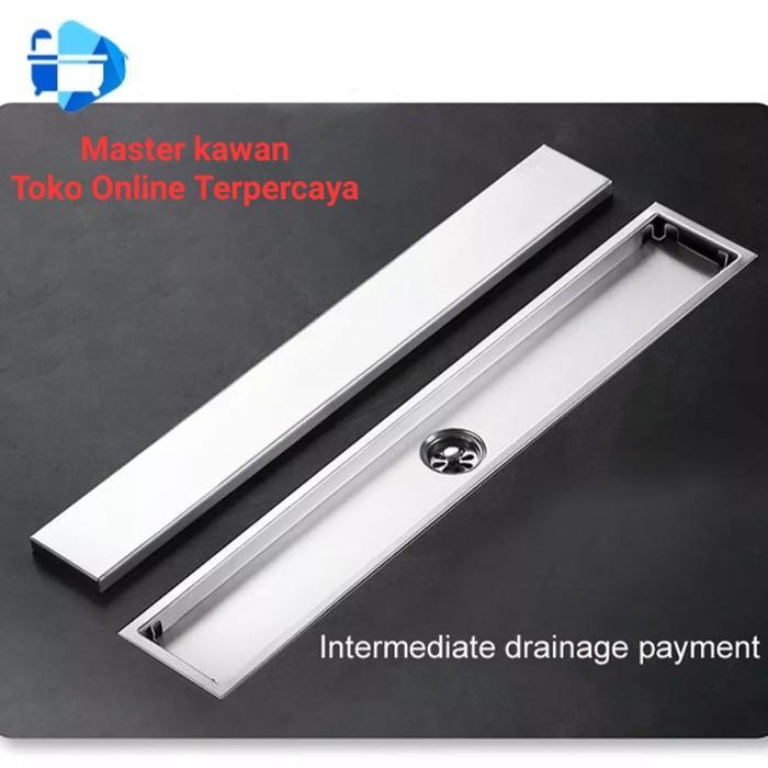 Smart Floor Drain Panjang Stainless SUS 304 /Floor Drain Panjang