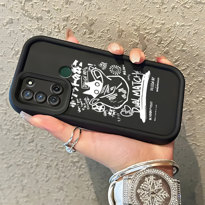 Casing Hp Realme 7i Realme C17 Case Casing Pasukan beruang rusak pola Kasus HP Tangga Langit Mewah S