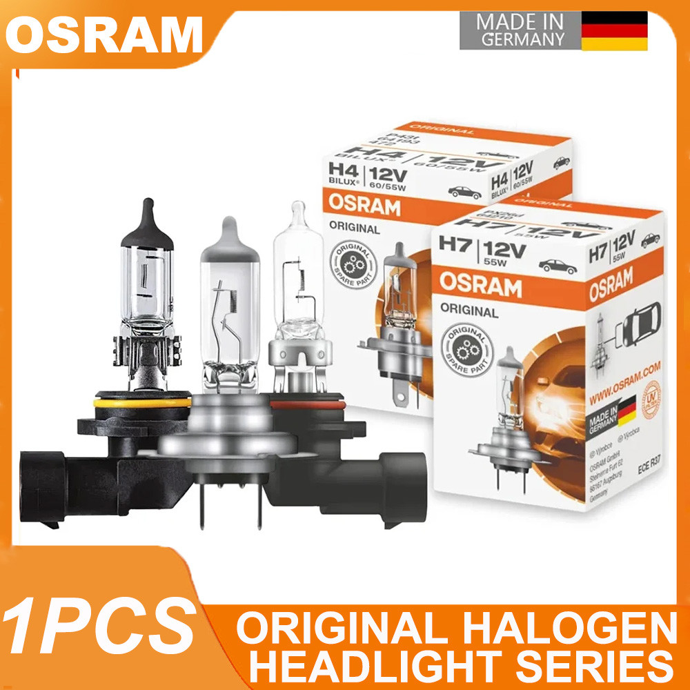 Osram original H4 H7 H8 H9 H11 H16 HB3 HB4 headlight high beam/low beam white fog light halogen bulb