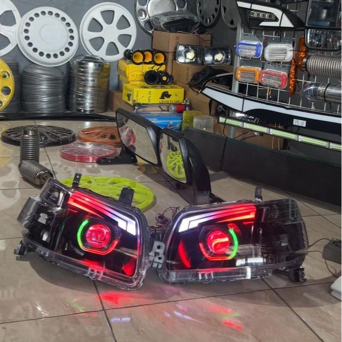 Headlamp Grandmax Custom Biled. Full set Headlamp, Biled Grandmax Plur Relay Set PNP Grandmaxx. Full