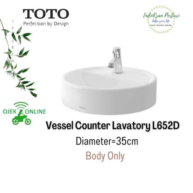 Wastafel meja TOTO L652D (Varian) /Wastafel TOTO L652D (Ojek )