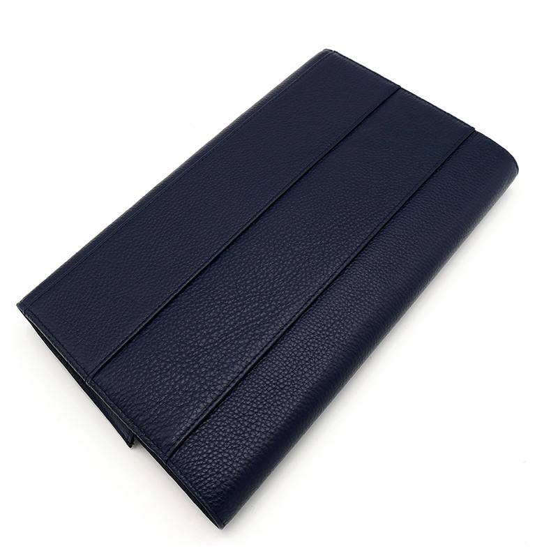 Wancher Pencil Bag Genuine Leather Fountain Pen Case Cowhide High-Capacity 13 Pens Holder Pouch