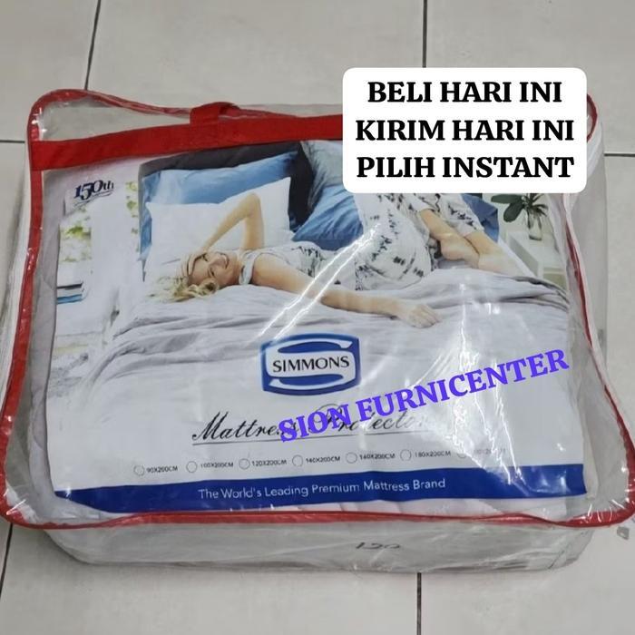 matras protector simmons 160x200 original 100% bukan matras protector kingkoil bukan matras