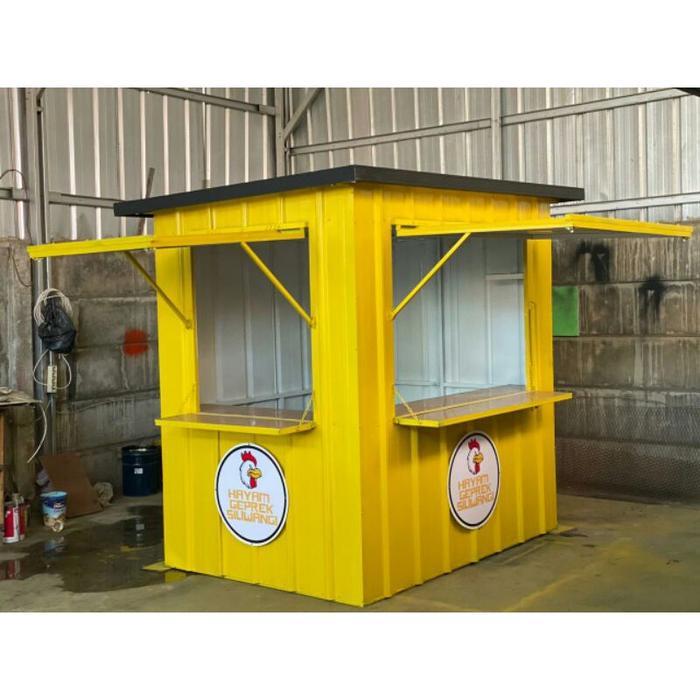 booth container minimalis