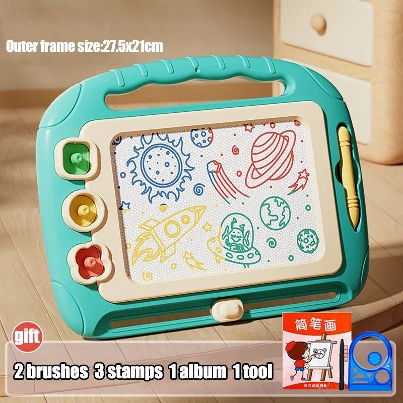 Children Cartoon Drawing Board Baby Puzzle Magnetic Writing Board Toy Graffiti Magnetic Drawing