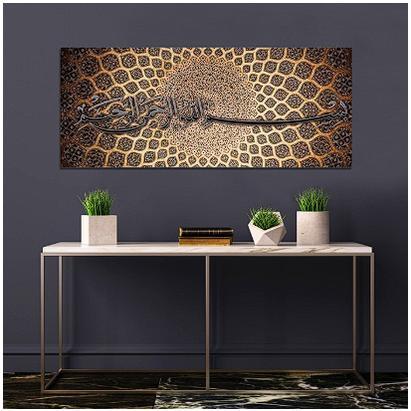 Bismillah Islam Arab Hiasi Lukisan Kaligrafi Kanvas Wall Bismillah Islam Arab Hiasi Lukisan