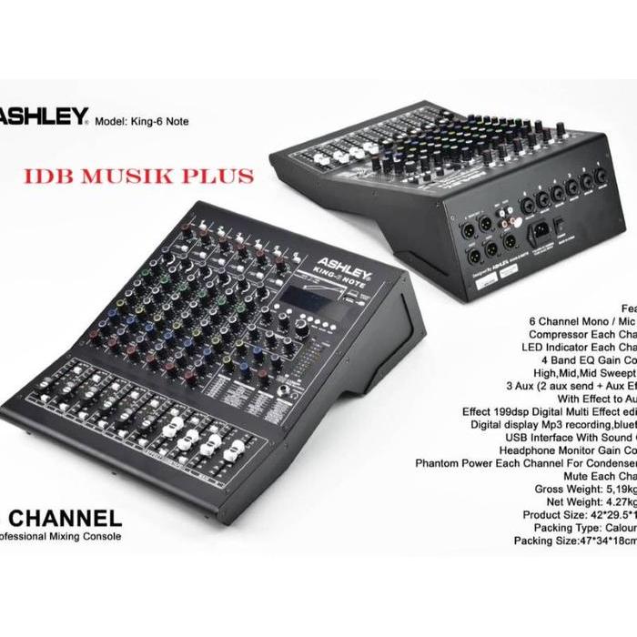 Mixer 6 Channel Ashley King6 Note King 6 Note Original Ashley