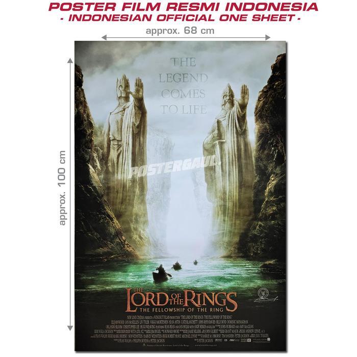 Ready Poster Film THE LORD OF THE RINGS : part 1 - original Indonesian 1sh.