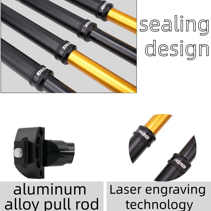 MTB Dropper Seatpost Gold Black Aluminum Seatpost 27.2 30.9 31.6 Adjustable Seat Post for