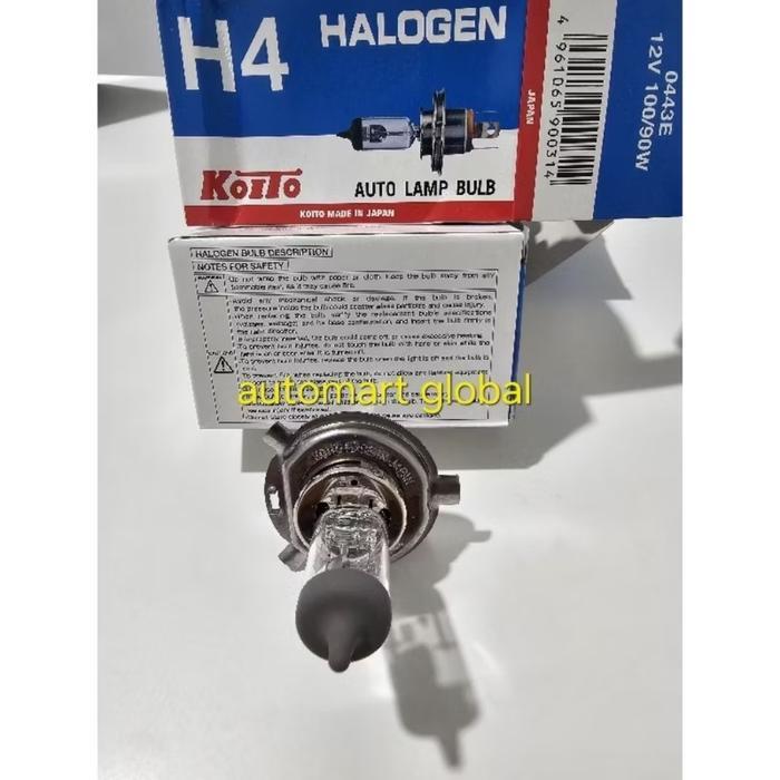 Bola lampu depan halogen H4 12v 100/90w koito japan news