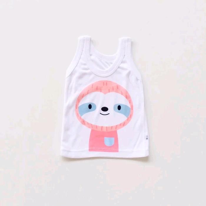 Singlet Bayi Motif Karakter Animal - Singlet Balita - Baju Kaos Bayi - Singlet Lucu Bayi Nyaman