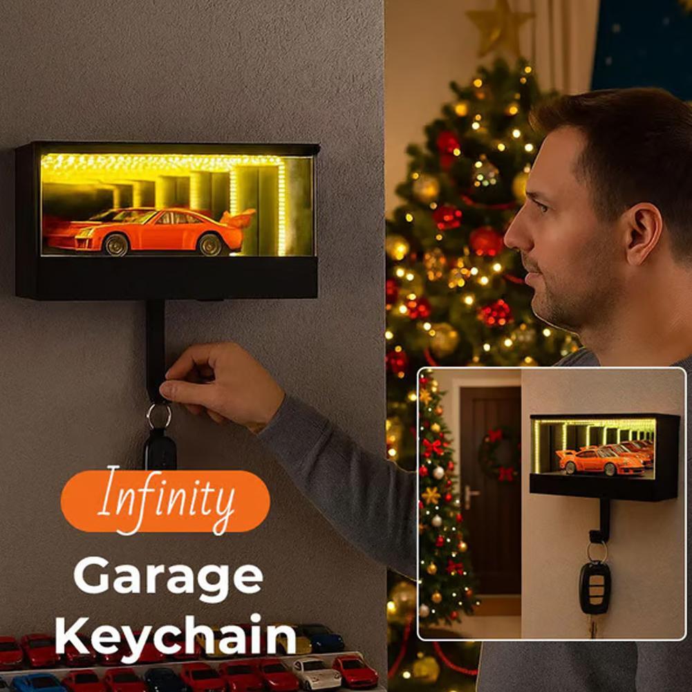 NEW Garage Keychain,Car Garage Key Holder Key Organizer With LED Light Car Key Hanger For Apartment
