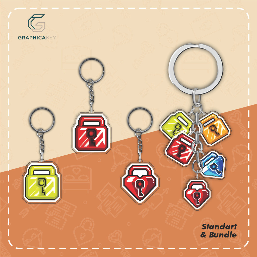 Gantungan kunci growtopia locks