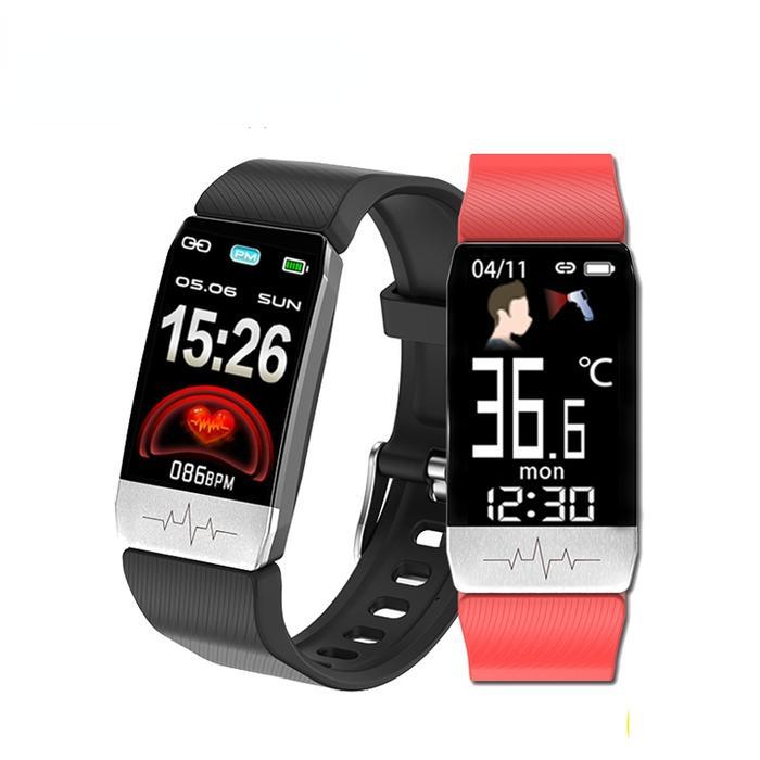 T1S Smart Watch Bluetooth Call Message Display Temperature Heart Rate