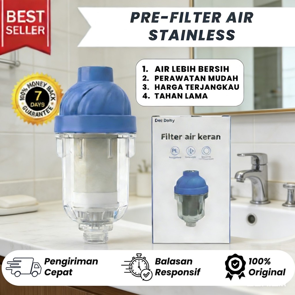 filter air Set Filter Stainless Steel filter air saringan air karbon aktif keran air