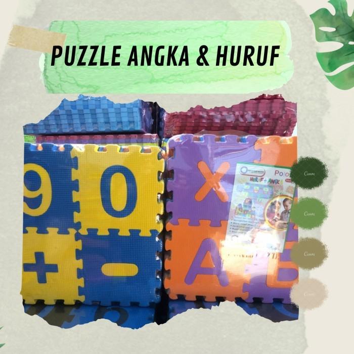 Alas Lantai Puzzle Huruf Dan Angka 30X30