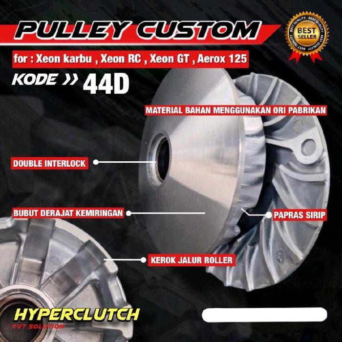 Pulley Custom 44D Yamaha Xeon Karbu Xeon Rc Xeon Gt 125