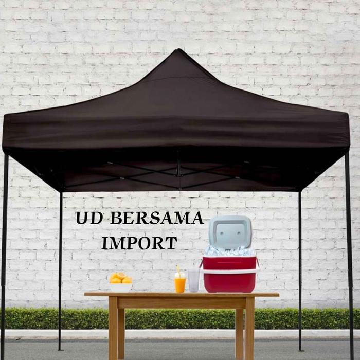SOLEIL Tenda Gazebo 3x3M Gazebo Lipat Hitam New Arrival