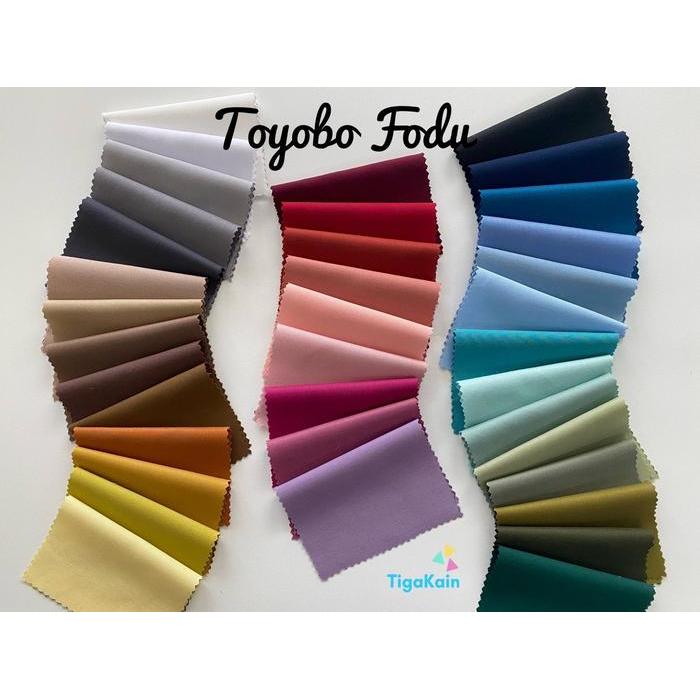 1 Meter Kain Katun Toyobo Fodu Original Import Silky