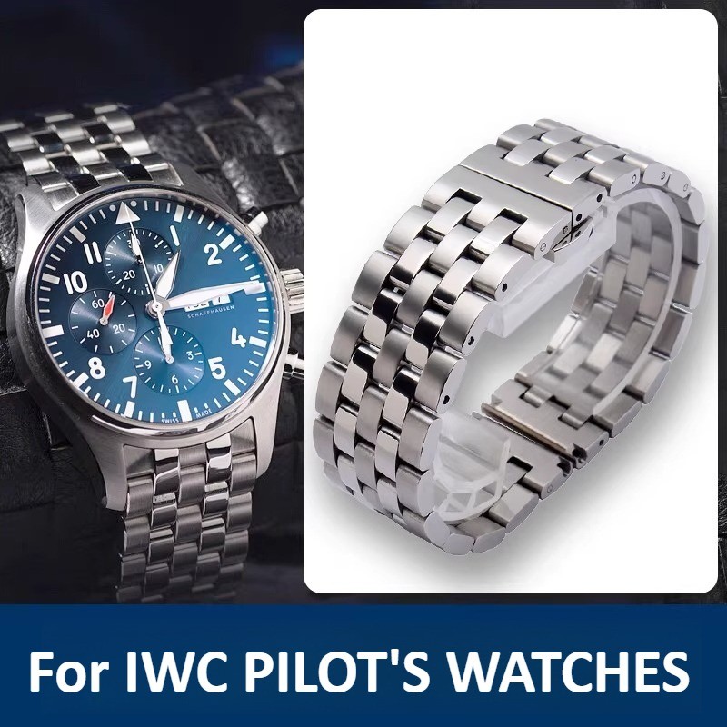 Watchband Steel Watch Strap Men'S Stainless Steel Bracelet For Original Iwc Little Prince Pilot'S