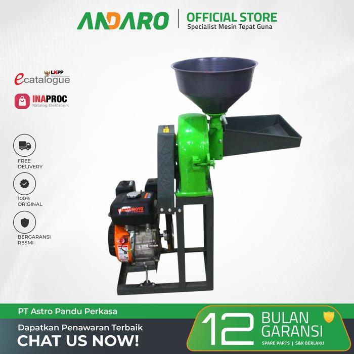 Mesin Pembuat dan Giling Tepung Disc Mill MDM 9-21 Untuk Beras, Jagung & Biji-Bijian