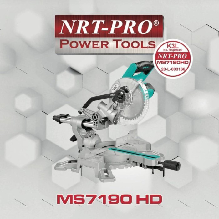 MESIN MITTER SAW SLIDING 7" SLIDING 7190 HD NRT PRO MITRE SAW
