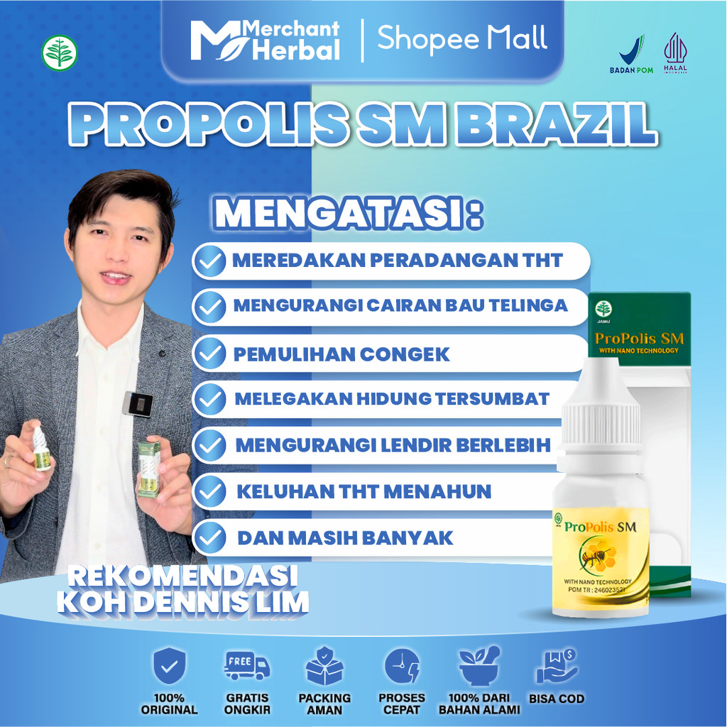 SINUSITIS KRONIS HIDUNG TERSUMBAT & PILEK MENAHUN – Propolis SM