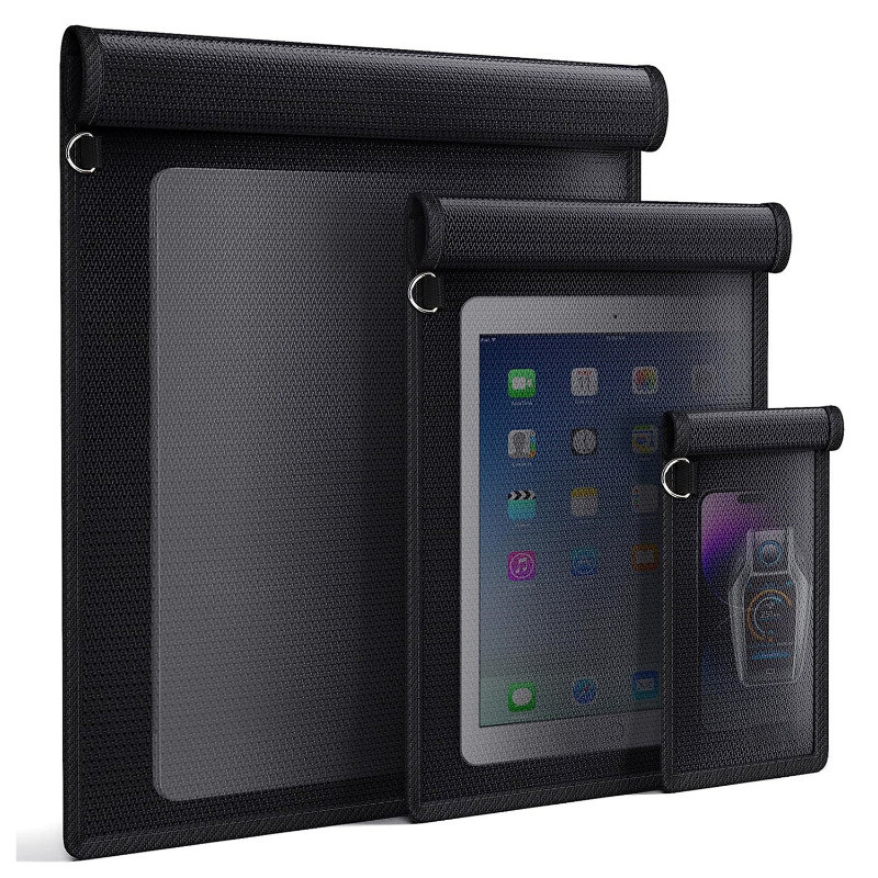 Car Key Signal Shielding Bag RFID Blocking Faraday Pouch Waterproof Fireproof for Keys Phones Anti