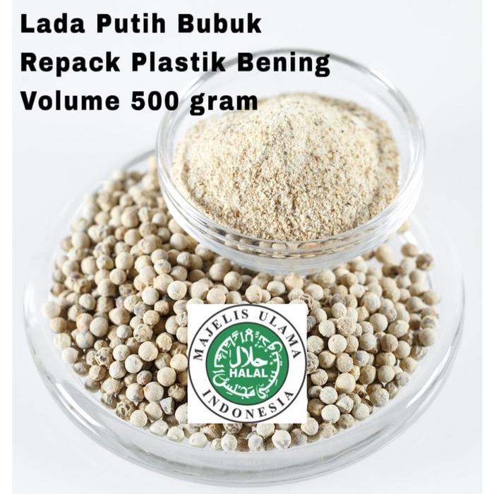 Lada Putih Bubuk 500Gram White Pepper