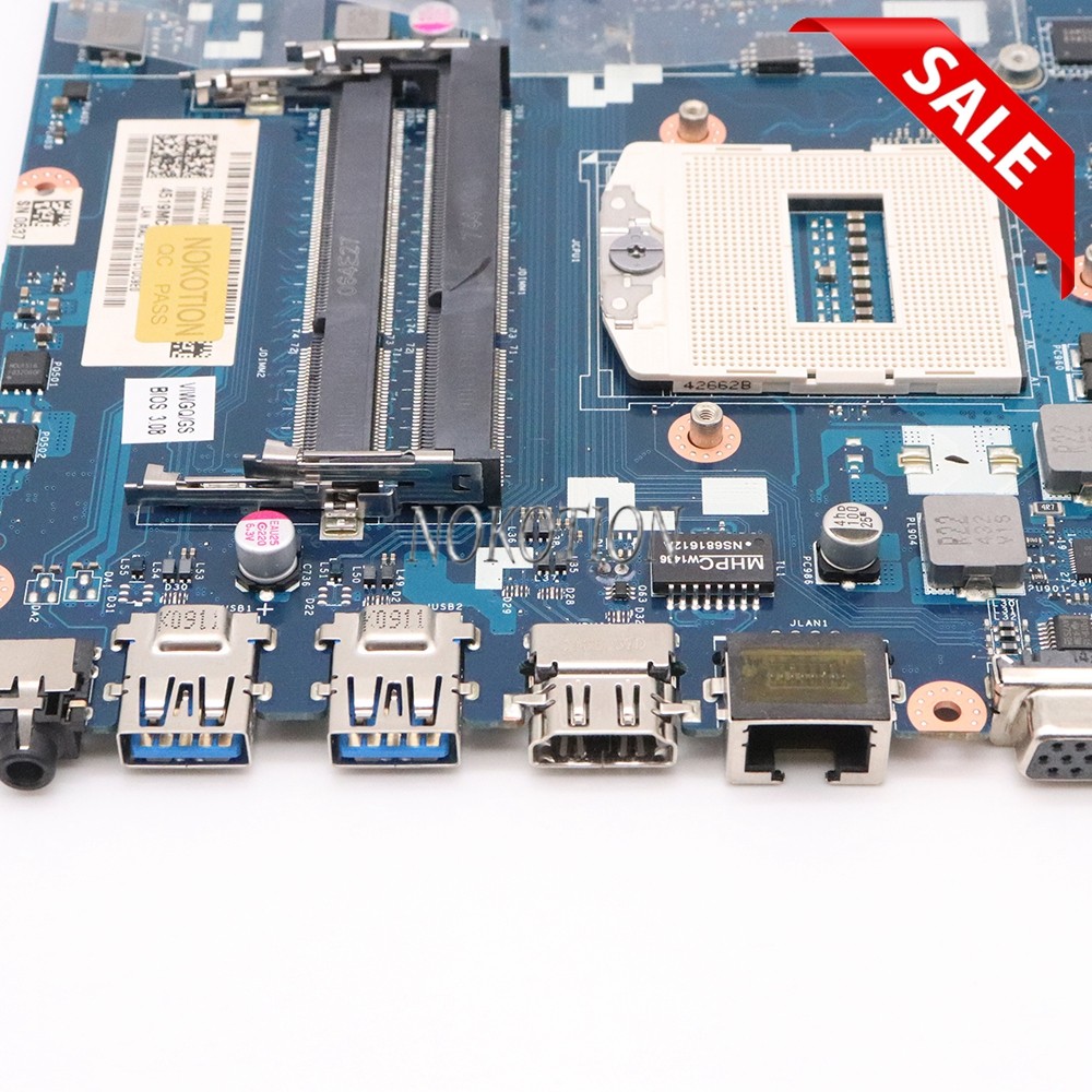 NOKOTION 11S90005735 Notebook PC Main Board For Lenovo ideapad G510 Laptop Motherboard VIWGQ
