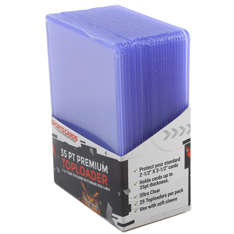 25Pcs Hard Plastic Card Sleeves Waterproof Collector Card Holder Protectors Cover Pvc Card Bag