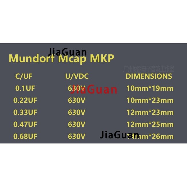 2PCS new Germany Mundorf Mcap 0.47UF 630V audiophiler capacitor M-cap MKP 474/630V audio Non-Polar