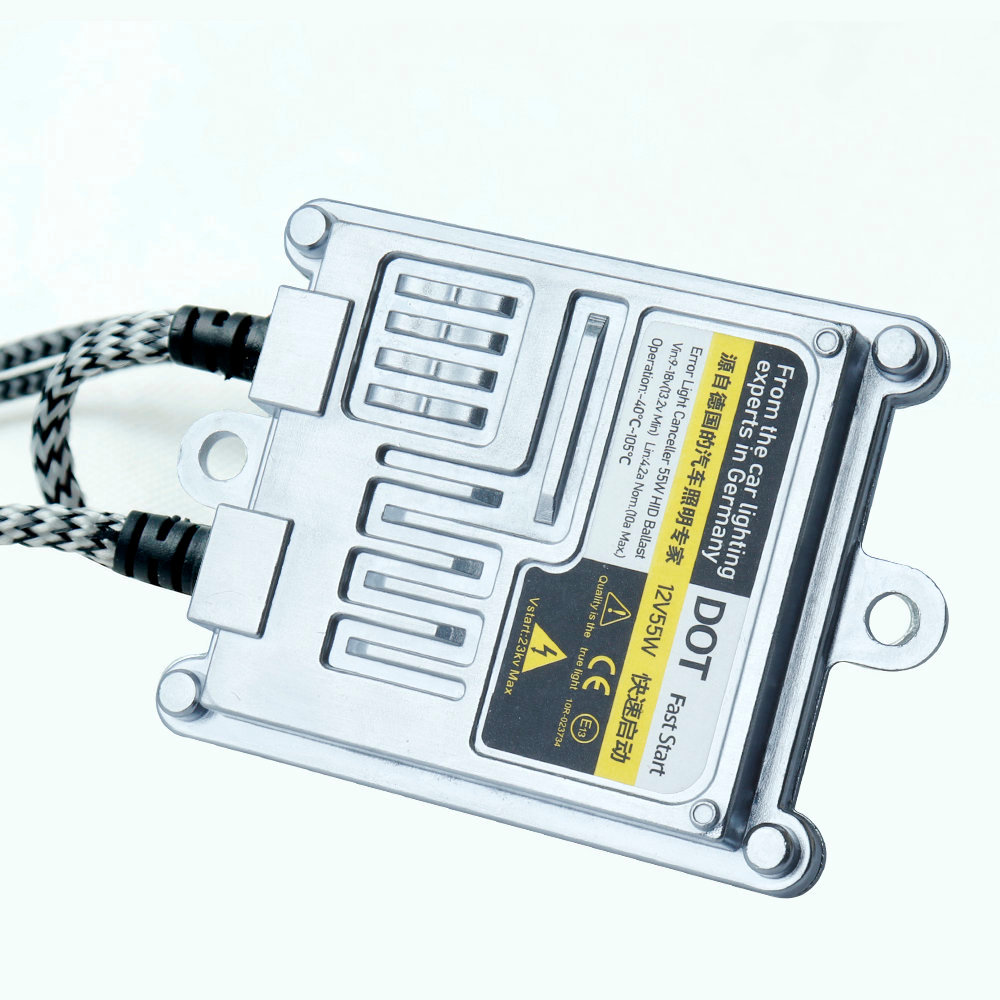 Slim Ballast Xenon HID Fast Start 55W KIT H4 bi xenon H1 H3 H7 H11 H27 880 9005HB3 9006HB4 High