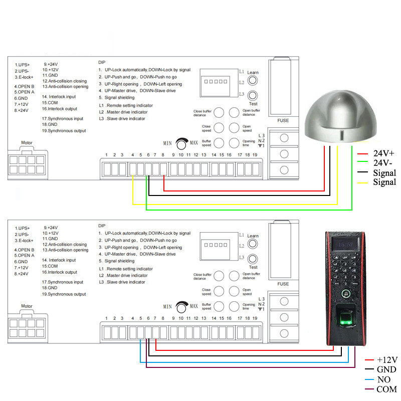 90 Degree Automatic Door Lock System Electric Door Close For Home Office Automatic Swing Door Opener