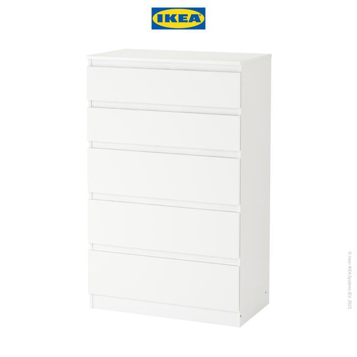 IKEA KULLEN LEMARI 5 LACI PUTIH MINIMALIS 70X112 CM FURNITURE