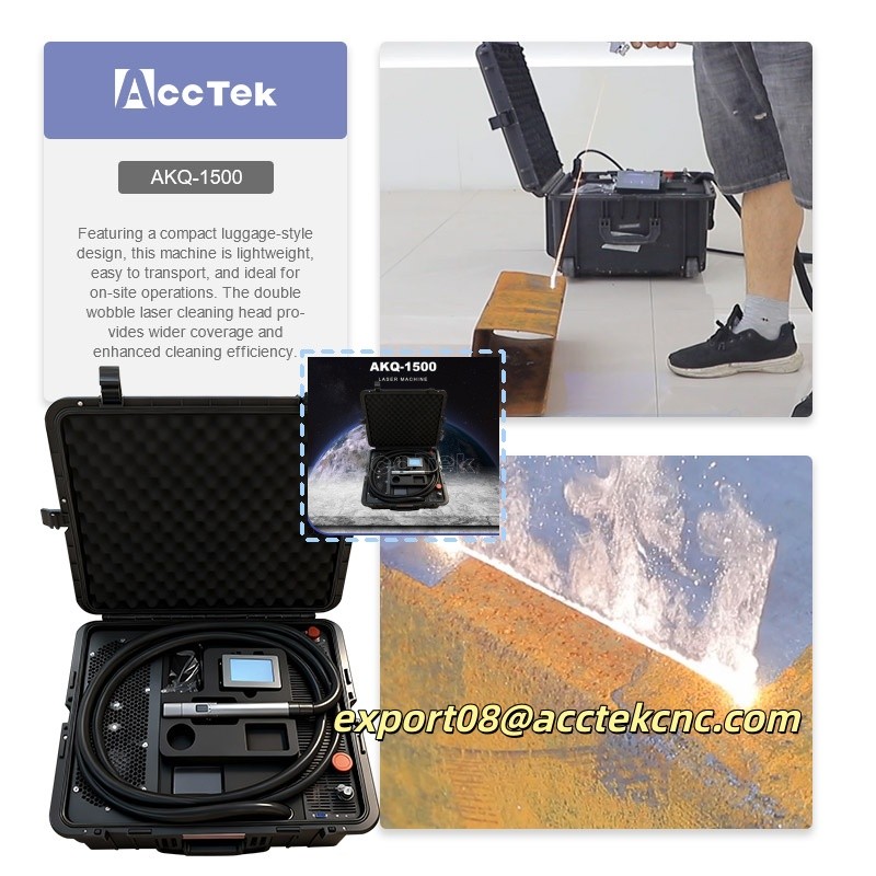 AccTek Laser Cleaning Machine Continue Laser Suitcase & Luggage Multi-power Suitcase Laser Cleaning