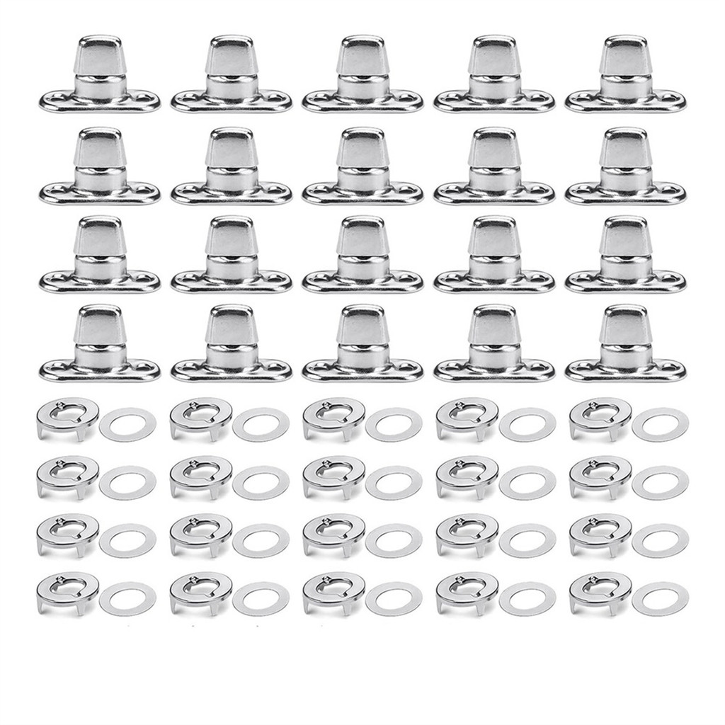 20 Sets Marine Grade Twist Lock Fasteners or Canvas Fastener Turn Buttons Eyelet and Stud