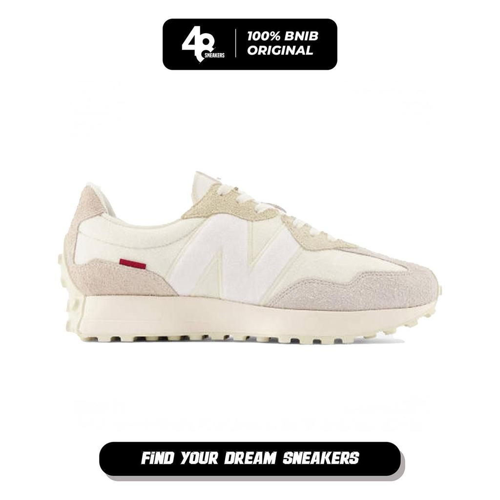 Sepatu Sneakers Pria New Balance 327 Beige Timberwolf (MS327FG) Original